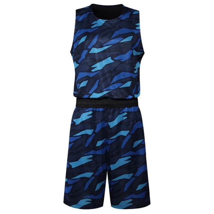 blue sublimation basketball jersey design