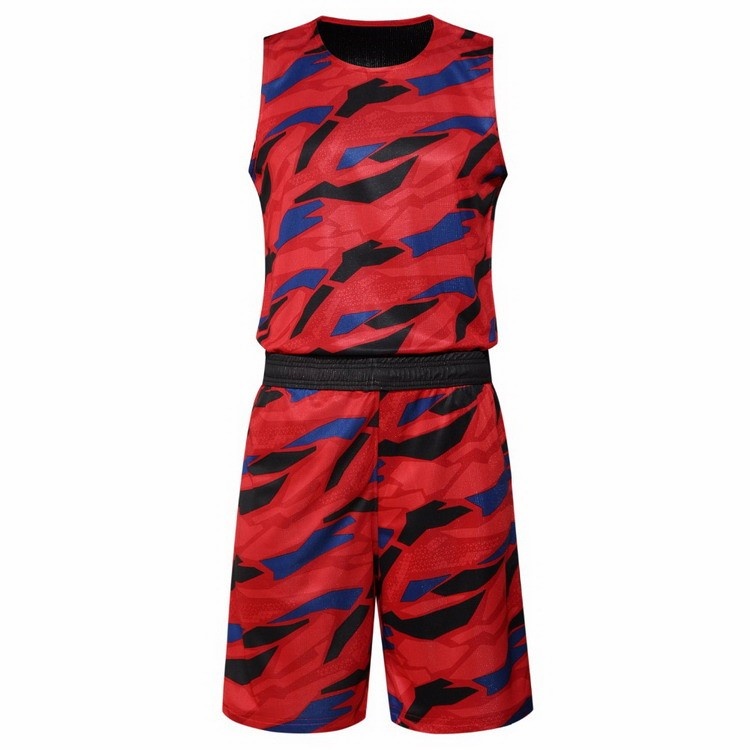 sublimation basketball jersey design red