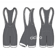 Lycra Fabric Sublimated Bib Short for Ride Cycling Bib