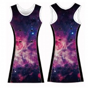 Sky Digital print sublimated netball bibs, Netball dress