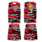 Team camouflage clothing basketball uniforms