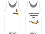100% polyester Marathon custom sublimation running vest