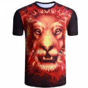 MOQ 1 PCS 3D printing Animal pattern t shirt