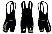 2018 good quality 3 needle 5 line flatlock Lycra cycling bib short with gel pad